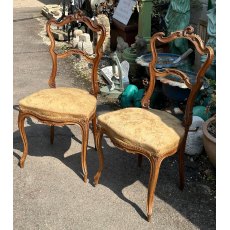 Antique Carved Hardwood French Chairs Antique Carved Hardwood French Chairs