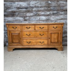 Lovely Vintage Continental Waxed Pine Sideboard Lovely Vintage Continental Waxed Pine Sideboard