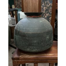 Antique Patinated Copper Small Planter Antique Patinated Copper Small Planter