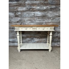 Vintage Decorative Carved Wood Painted Sideboard Vintage Decorative Carved Wood Painted Sideboard