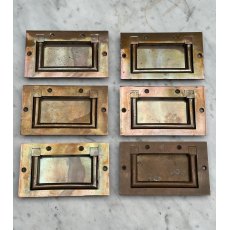 Antique Solid Brass Oversized Campaign Chest Handles Antique Solid Brass Oversized Campaign Chest Handles