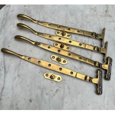 Antique Arts & Crafts Brass Window Stays Antique Arts & Crafts Brass Window Stays