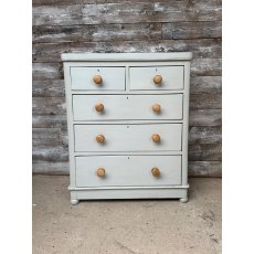 Antique 19th Century Painted Mahogany Chest Of Drawers Antique 19th Century Painted Mahogany Chest Of Drawers