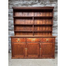 Wonderful Antique Stained Pine Large Farmhouse Dresser Wonderful Antique Stained Pine Large Farmhouse Dresser