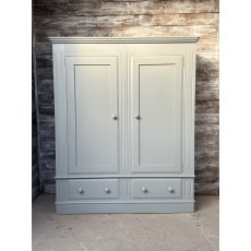 Massive Reclaimed Solid Painted Pine Double Wardrobe Massive Reclaimed Solid Painted Pine Double Wardrobe
