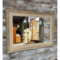 Vintage Large French Rustic Framed Wall Mirror Vintage Large French Rustic Framed Wall Mirror