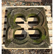 Antique Reclaimed Large Sandstone Quatrefoil Window Antique Reclaimed Large Sandstone Quatrefoil Window
