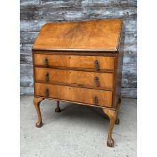 Antique English Bureau On Claw Feet Antique English Bureau On Claw Feet