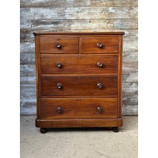 Antique c1900 Mahogany Chest Of Drawers Antique c1900 Mahogany Chest Of Drawers