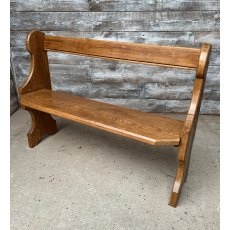 Antique Heavy Pitch Pine Bench Antique Heavy Pitch Pine Bench