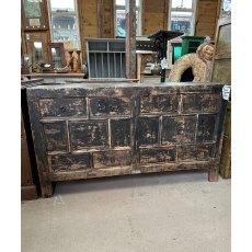 Rustic Painted Elm Chinese Bank Of 10 Drawers Rustic Painted Elm Chinese Bank Of 10 Drawers