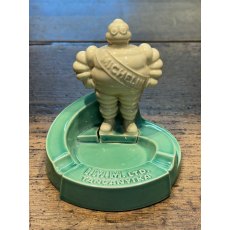 Vintage 1940's Michelin Man Porcelain Ashtray Vintage 1940's Michelin Man Porcelain Ashtray