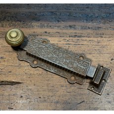 Antique Victorian Intricately Detailed Spring Bolt Antique Victorian Intricately Detailed Spring Bolt
