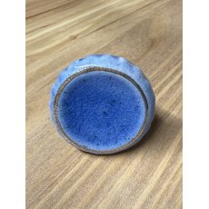 Blue Crackled Ceramic Cupboard Knobs - Large Blue Crackled Ceramic Cupboard Knobs - Large