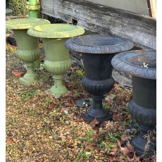 Small Classical Painted Iron Garden Urn Small Classical Painted Iron Garden Urn