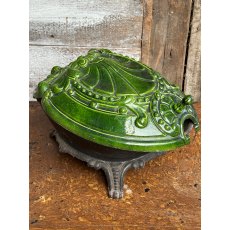 Fabulous French Art Nouveau Green Coal Scuttle c1920 Fabulous French Art Nouveau Green Coal Scuttle c1920