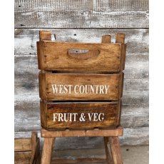 West Country Fruit and Veg Wooden Crate West Country Fruit and Veg Wooden Crate