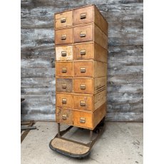 Large Vintage Rustic Metal Bank Of Drawers Large Vintage Rustic Metal Bank Of Drawers