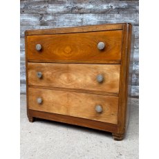 Vintage Art Deco Mahogany Veneer Chest Of Drawers Vintage Art Deco Mahogany Veneer Chest Of Drawers