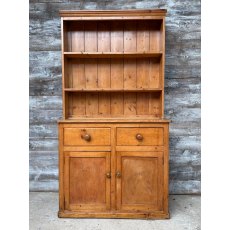 Antique Victorian Waxed Pine Farmhouse Dresser Antique Victorian Waxed Pine Farmhouse Dresser