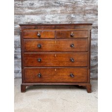 Massive Antique Oak & Pine Chest Of Drawers c1840 Massive Antique Oak & Pine Chest Of Drawers c1840