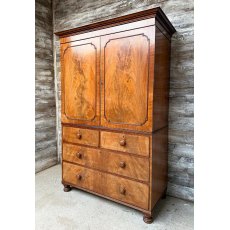 Magnificent Victorian Mahogany Linen Press Magnificent Victorian Mahogany Linen Press