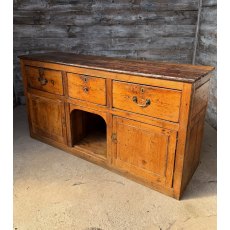 Rustic 18th Century English Pine Dresser Base Sideboard Rustic 18th Century English Pine Dresser Base Sideboard