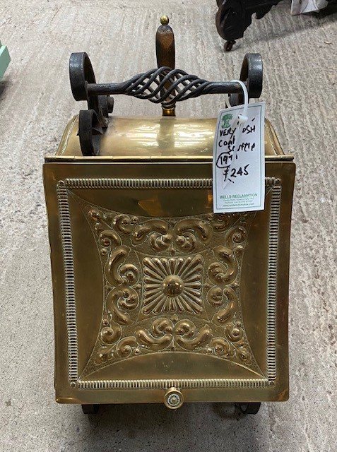 Victorian Brass Coal Scuttle, 672926