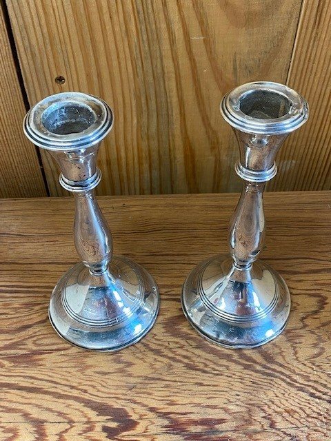 Sterling silver candlesticks, VTG shops