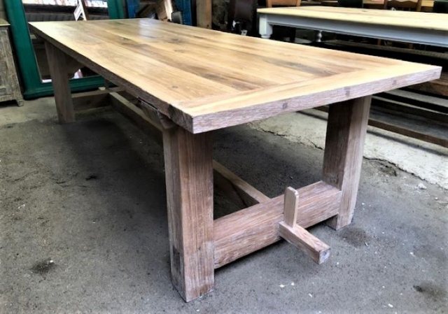 Rustic Oak Refectory Table (2.7m x 1m)