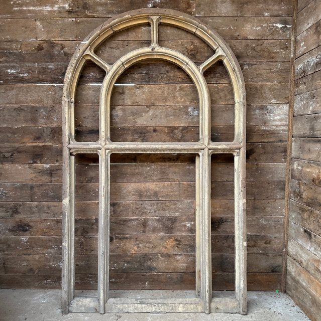 Fantastic Reclaimed Victorian Large Arched Window Frame