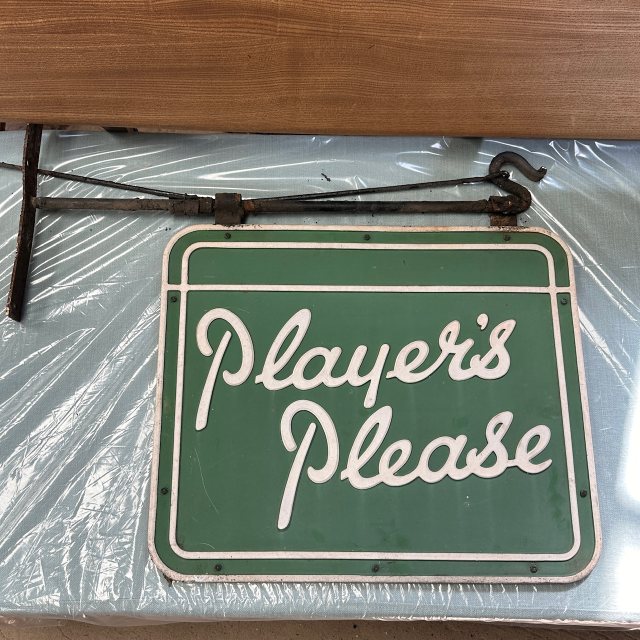 Retro 1950's JPS "Players Please" Cigarette Advertising Sign