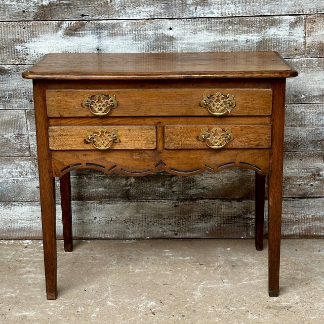 Fine Antique Late Georgian Oak Lowboy Table