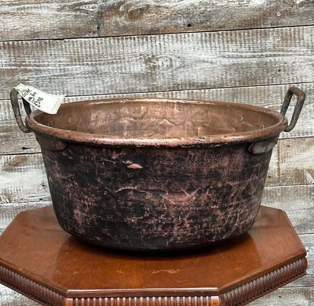 Victorian Large Patinated Copper Basin