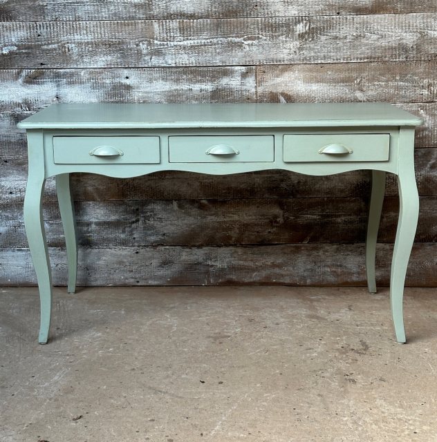 Vintage Painted Mahogany Cabriole Leg Desk