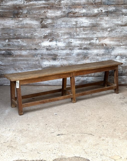 Vintage Hardwood Reclaimed Gymnasium Bench