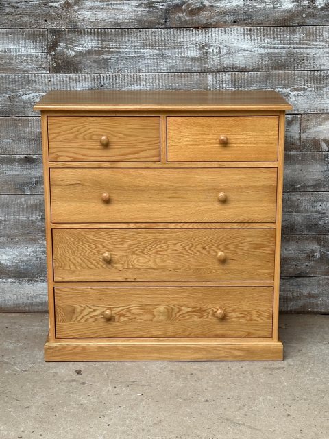 Modern Solid Oak Chest Of Drawers By Cotswold Company