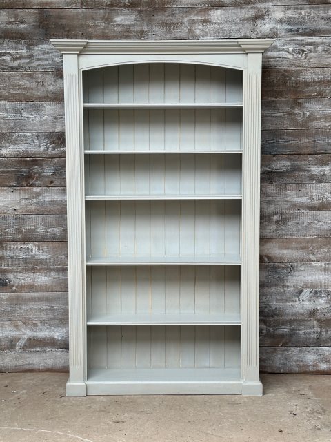 Vintage Painted Pine Freestanding Bookcase