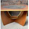 Retro 1970's Glass Topped Coffee Table