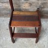 Unusual 1950's Teak Library Steps