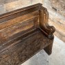 Antique 19th Century Rustic Church Pew Bench