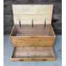 Fantastic Antique 19th Century Waxed Pine Mule Chest