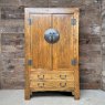 Fantastic Large Vintage Chinese Elm Jumu Cupboard