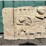 Antique Reclaimed Stone Carving Religious Scene