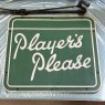 Retro 1950's JPS "Players Please" Cigarette Advertising Sign