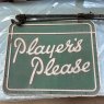 Retro 1950's JPS "Players Please" Cigarette Advertising Sign