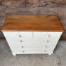 Vintage Painted Pine Chest Of Drawers