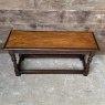 Antique Carved Oak Small Bench Stool