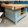 Solid Pine Painted Carpenters Bench