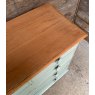 Vintage Rustic Painted Pine Chest Of Drawers